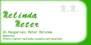 melinda meter business card